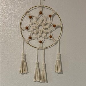 Handmade Macramé Dreamcatcher with Tassels